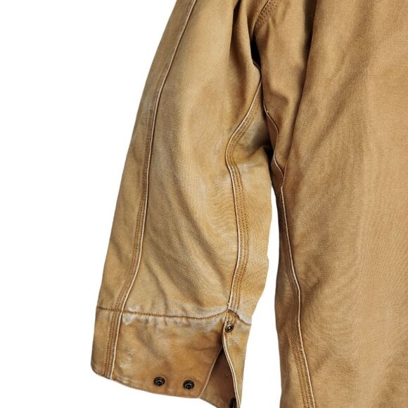 Walls Blizzard Prof Vtg Duck Brown corduroy collar chore work canvas coat XL - Picture 5 of 14